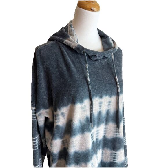 American Eagle Hoodie XL Gray Tie Dye Pullover Sweatshirt Boho - Picture 10 of 10